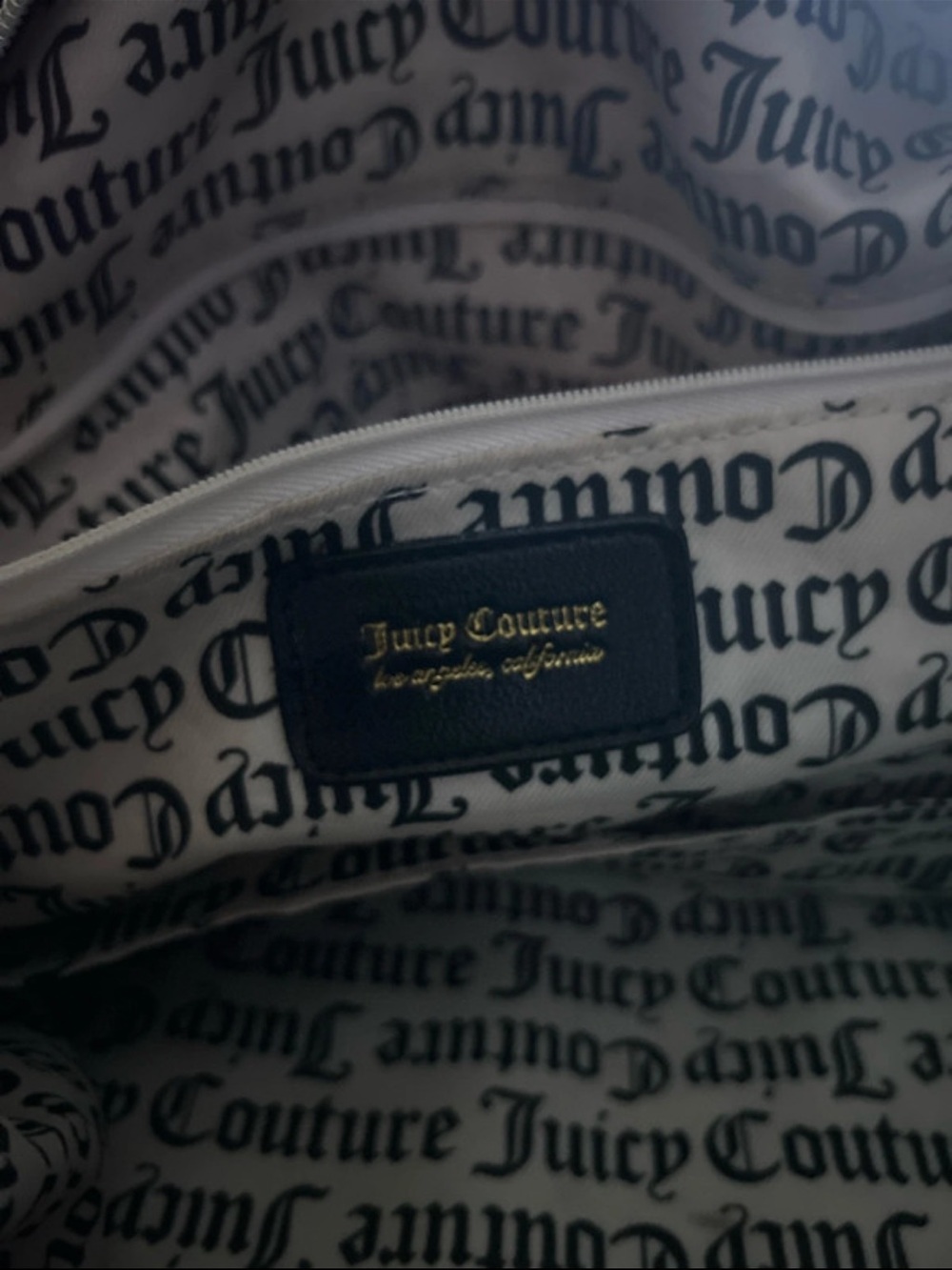 Juicy Couture Gray Floral Travel Bag with Pink Rose Print - Picture 6 of 6